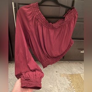 Do+be one shoulder satin shirt!!